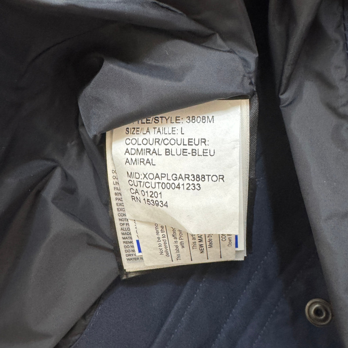 Men's Wyndham Down Jacket Navy Size L - Photo 7