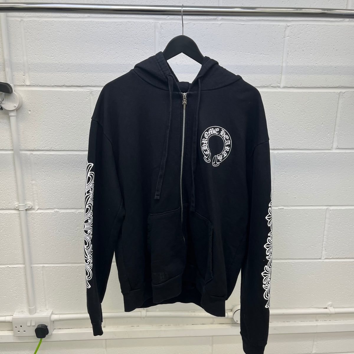 Men's Horseshoe Logo Hoodie Black Size M - Photo 8