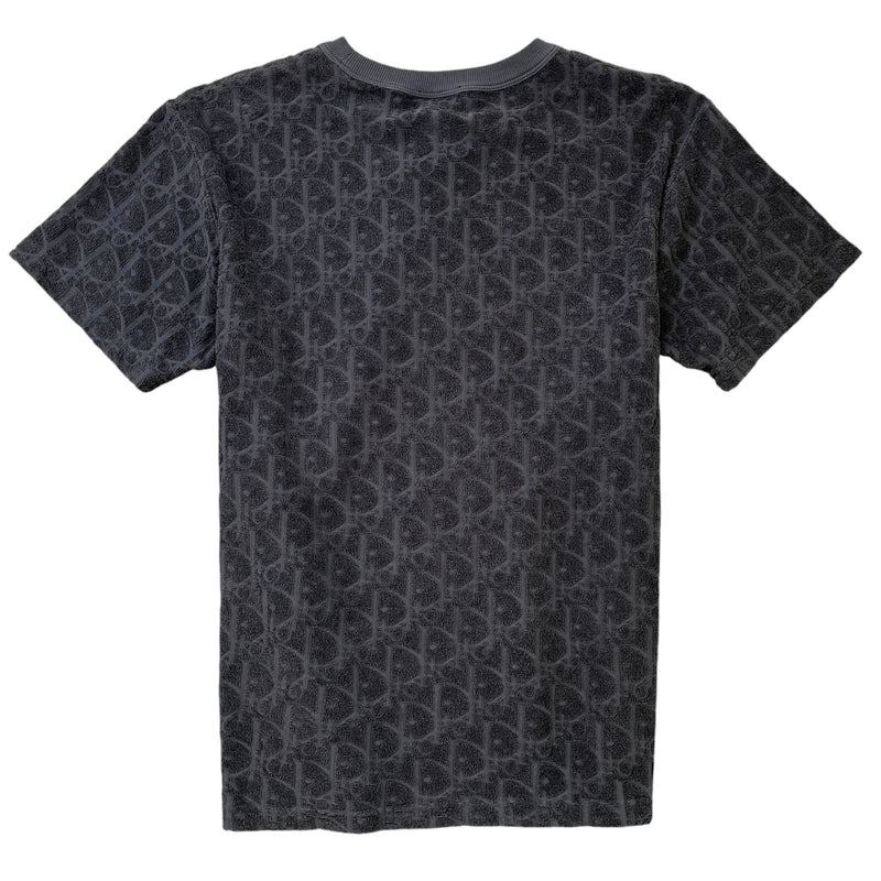Men's Oblique Towelling T-Shirt Grey Size XS