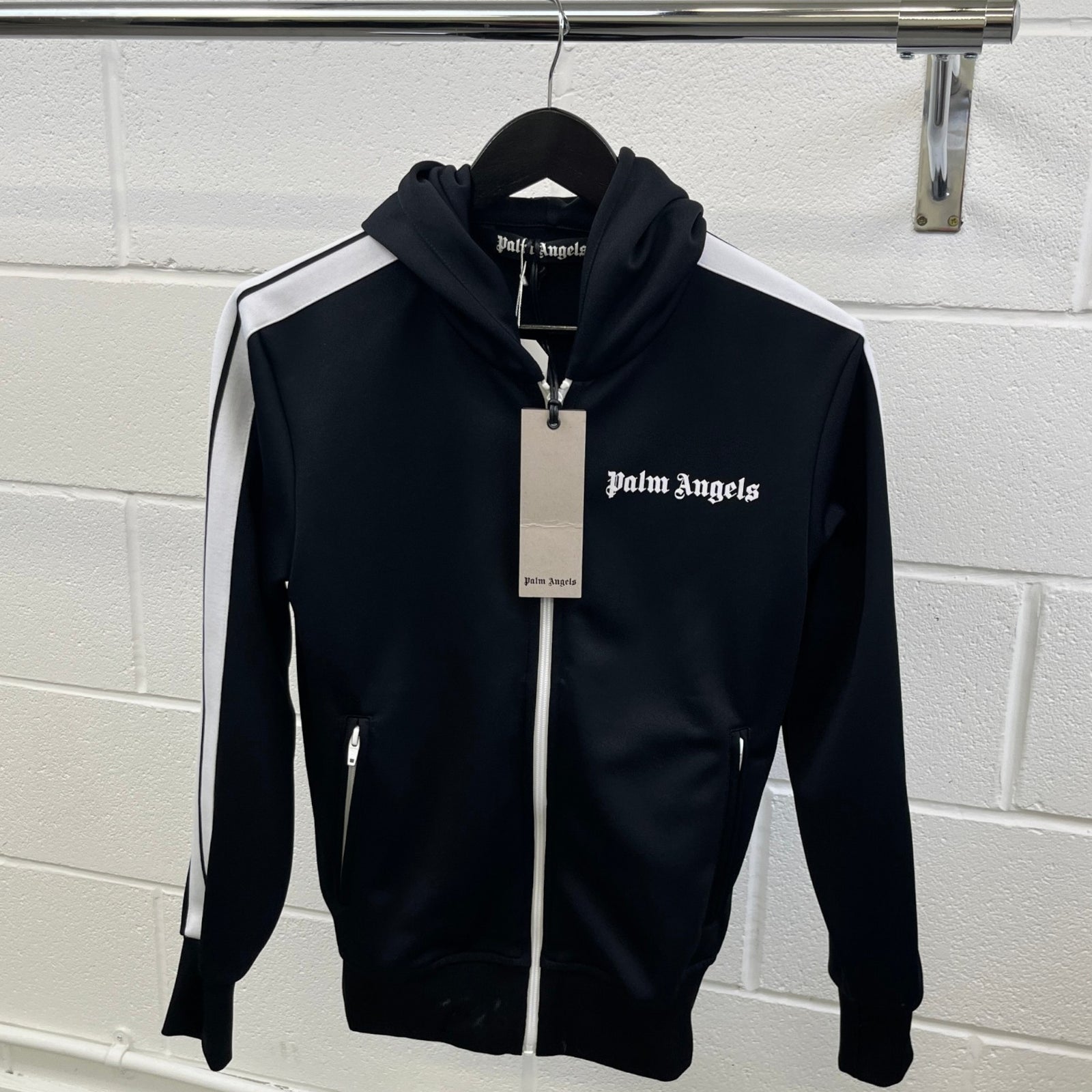 Men's Track Hoodie Black Size XS - Photo 10
