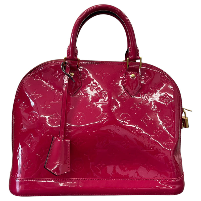 Women's Vernis Leather Alma PM Handbag Pink