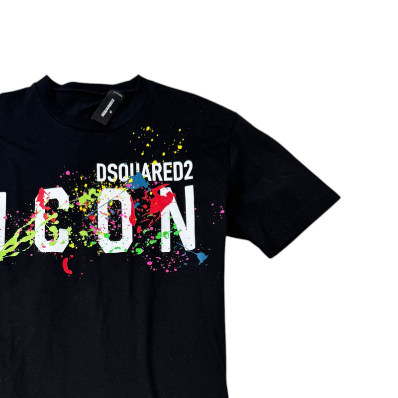 Men's Logo Print T-Shirt Black Size M