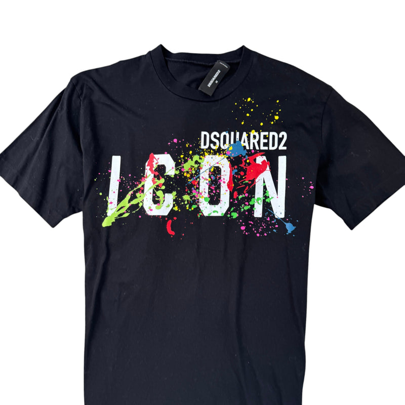 Men's Logo Print T-Shirt Black Size M