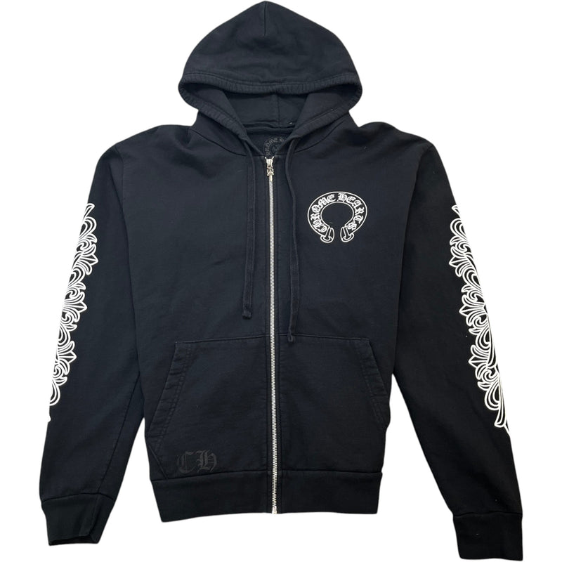 Men's Horseshoe Logo Hoodie Black Size M