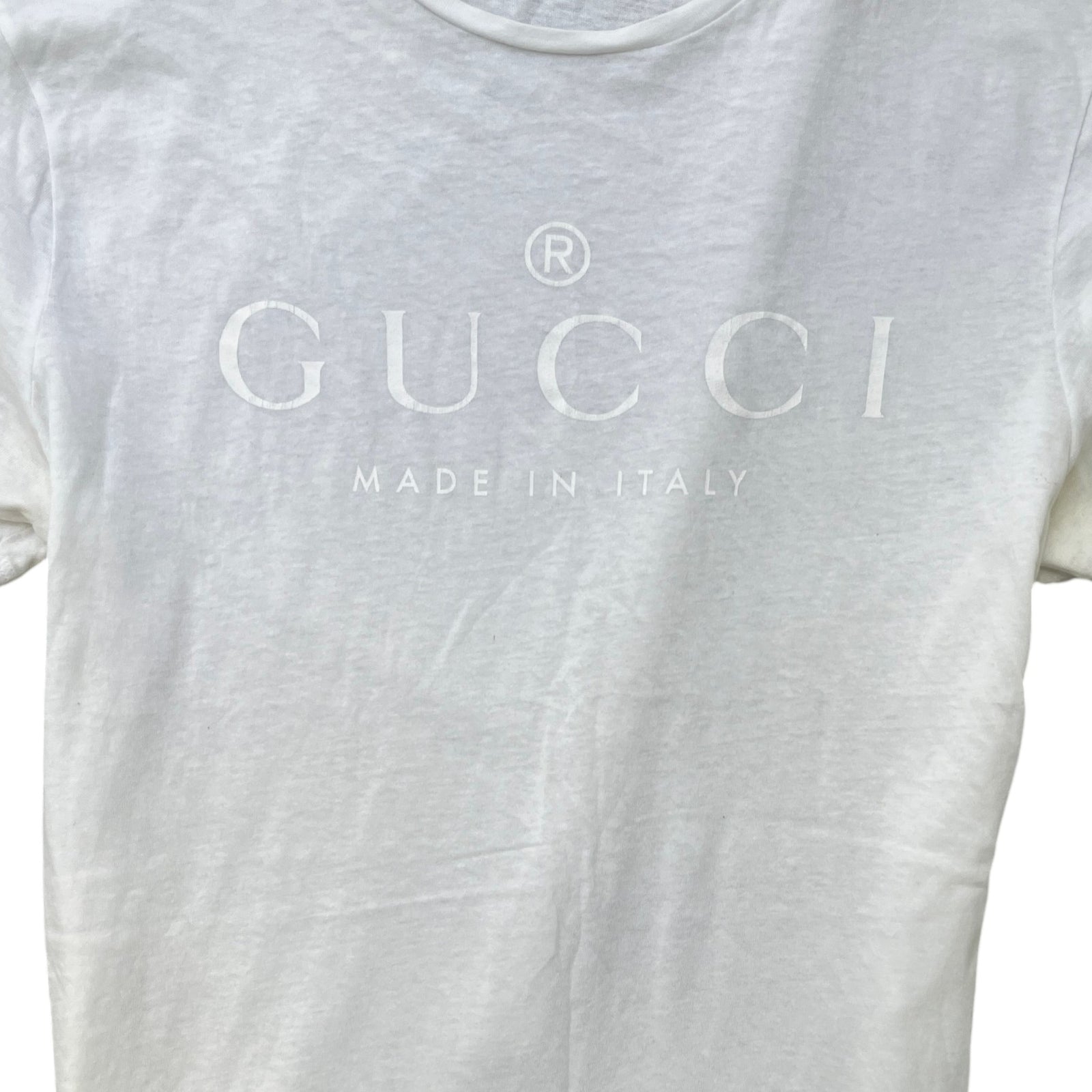 Men's Logo Print T-Shirt White Size L - Photo 5