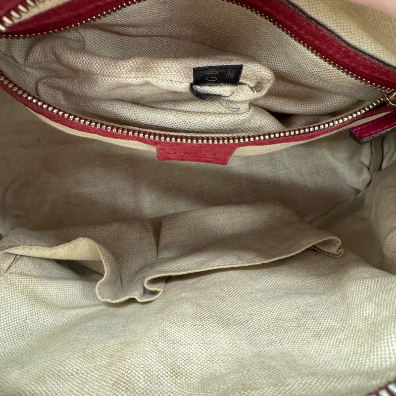 Women's Boston-style Handbag Red