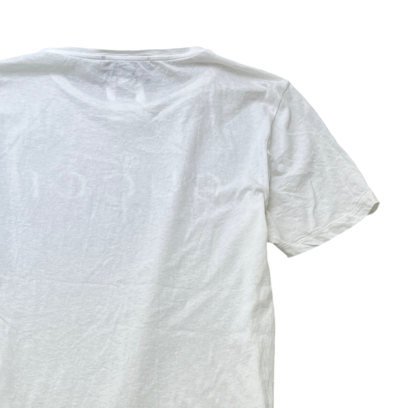Men's Logo Print T-Shirt White Size L