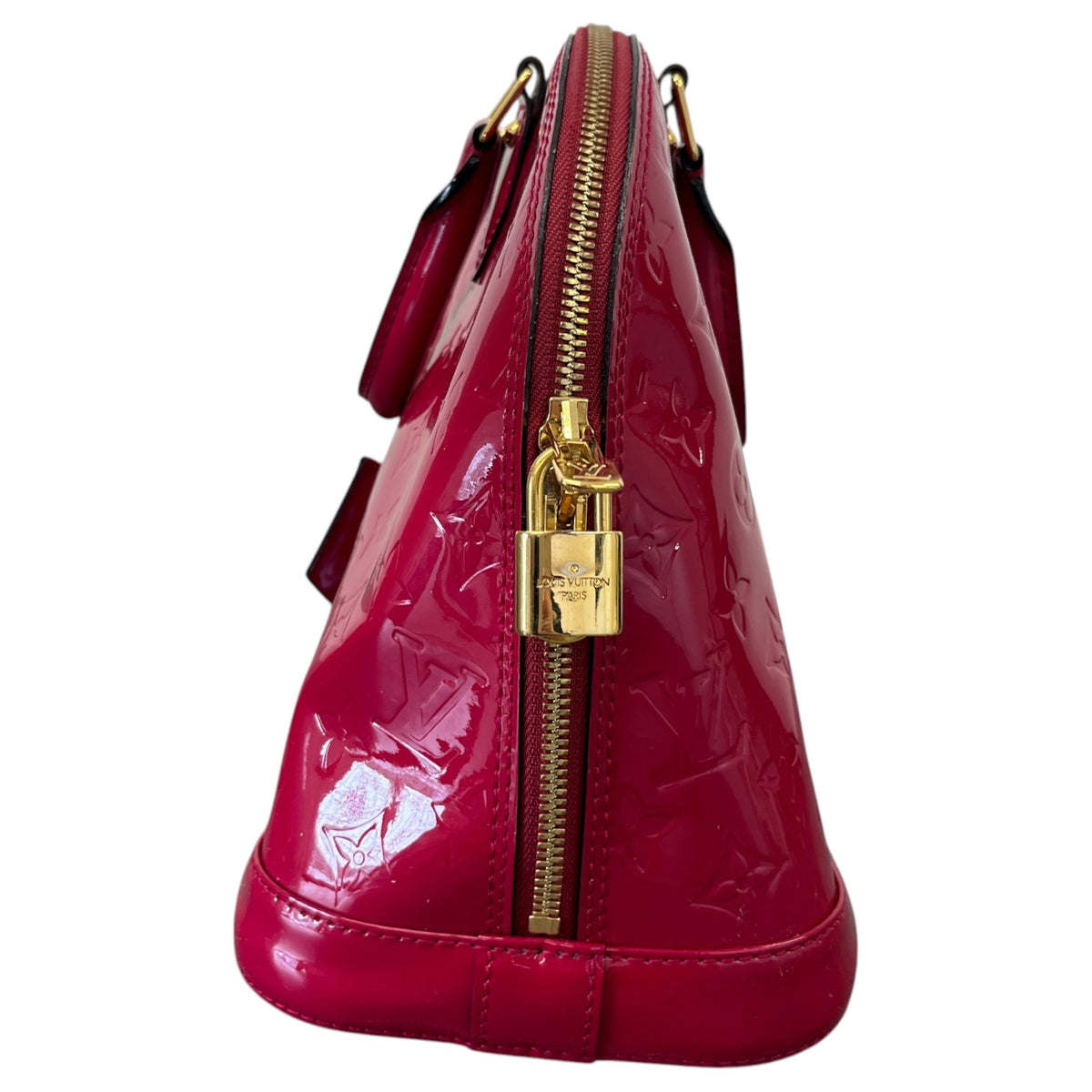 Women's Vernis Leather Alma PM Handbag Pink - Photo 7