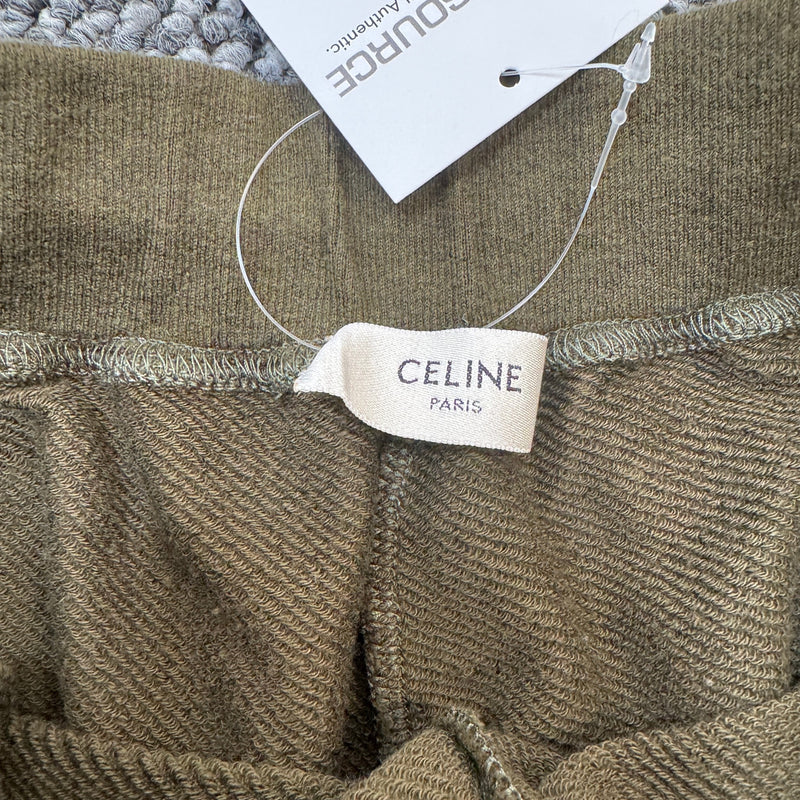Women's Logo Print Joggers Khaki Size S / UK 8