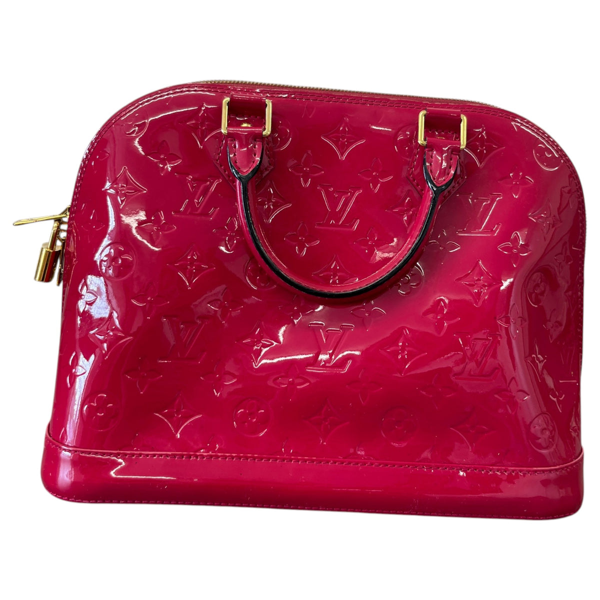 Women's Vernis Leather Alma PM Handbag Pink - Photo 3