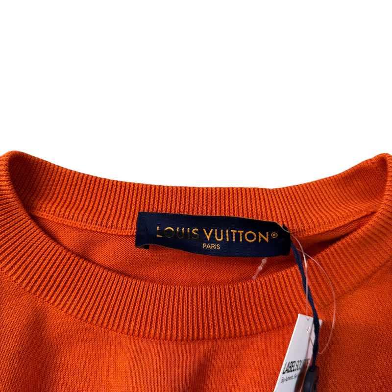Men's Lv Palm Tree T-Shirt Orange Size M