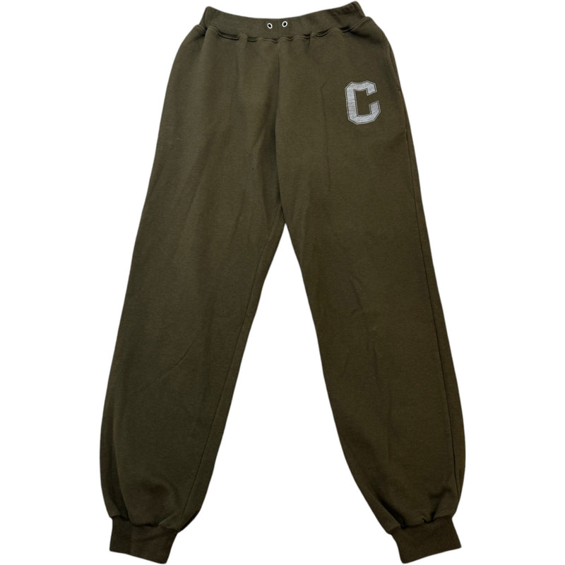 Women's Logo Print Joggers Khaki Size S / UK 8