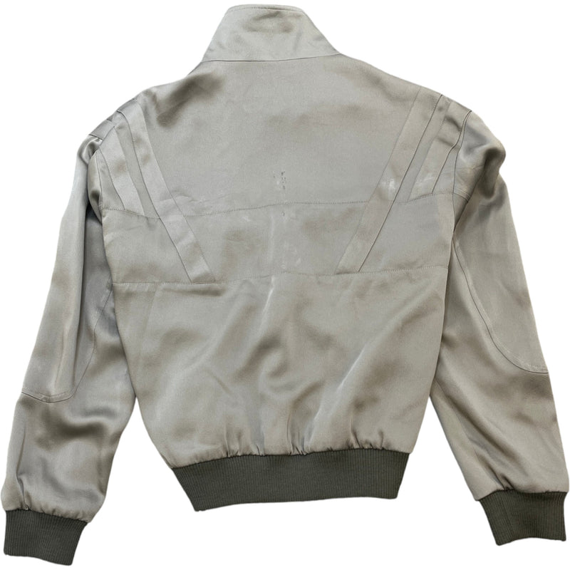 Men's Suede Bomber Jacket Green Size L