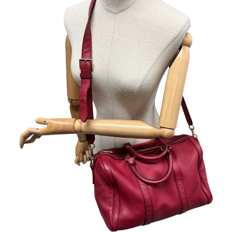 Women's Boston-style Handbag Red