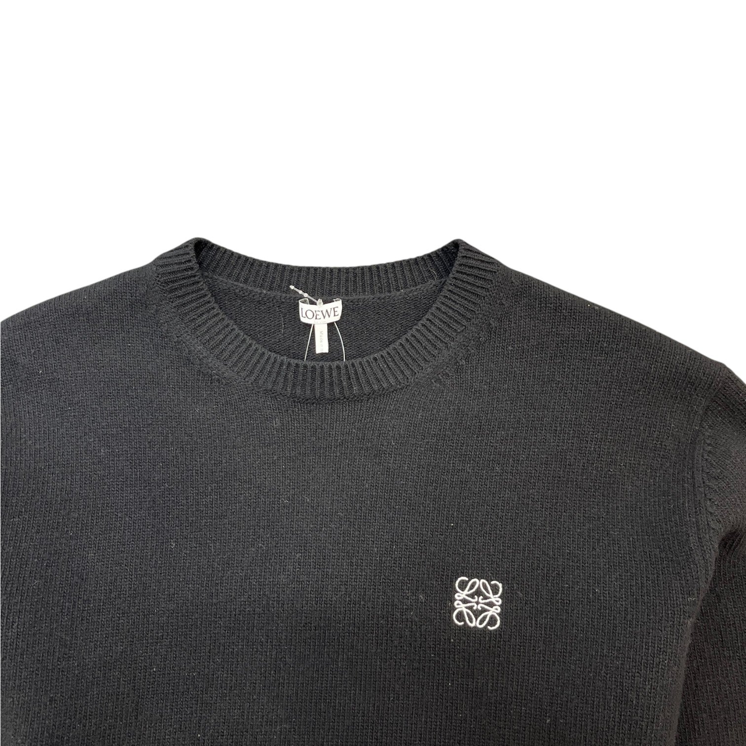 Men's Anagram Jumper Black Size M - Photo 6