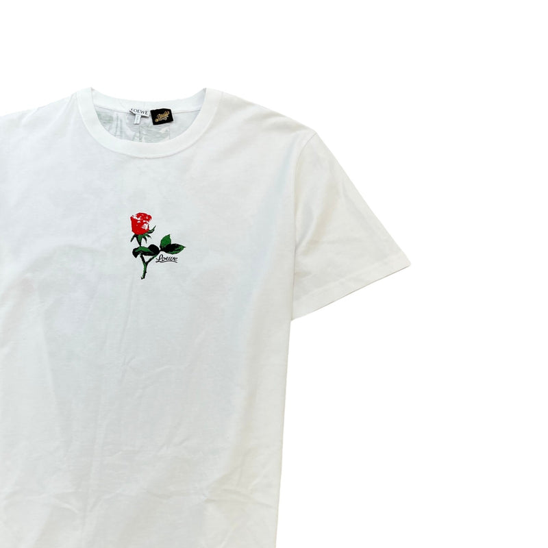 Men's X Paula'S Ibiza Floral Logo T-Shirt White Size S