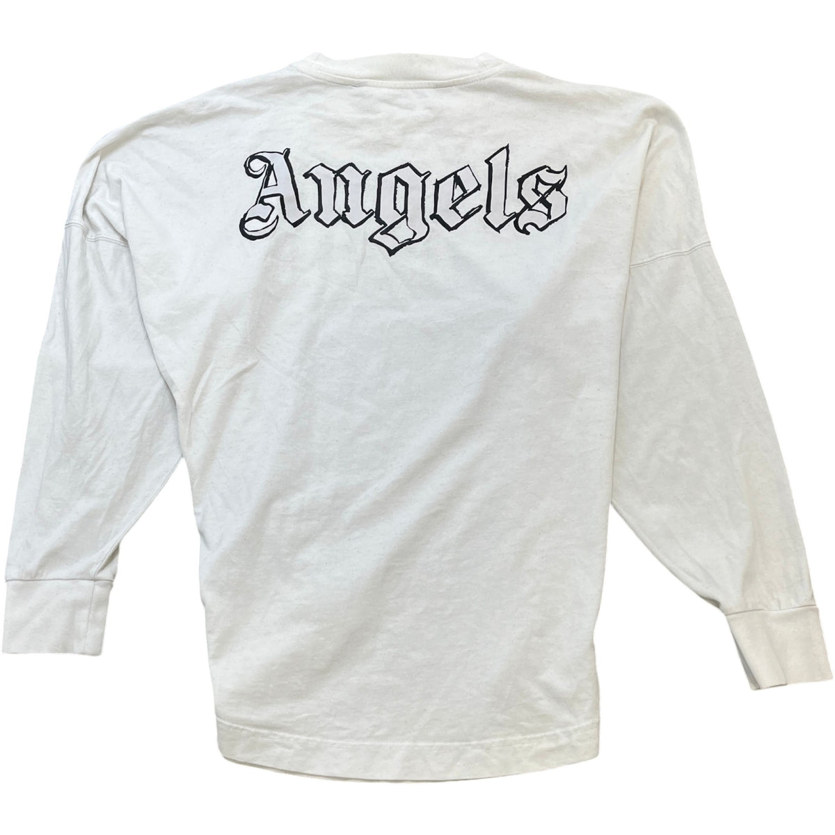Men's Logo Print Long Sleeve T-Shirt White Size S - Photo 2