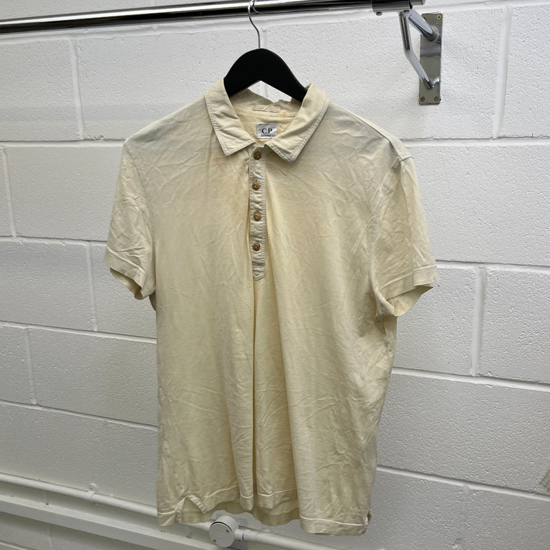 Men's Plain Polo Shirt Yellow Size XL