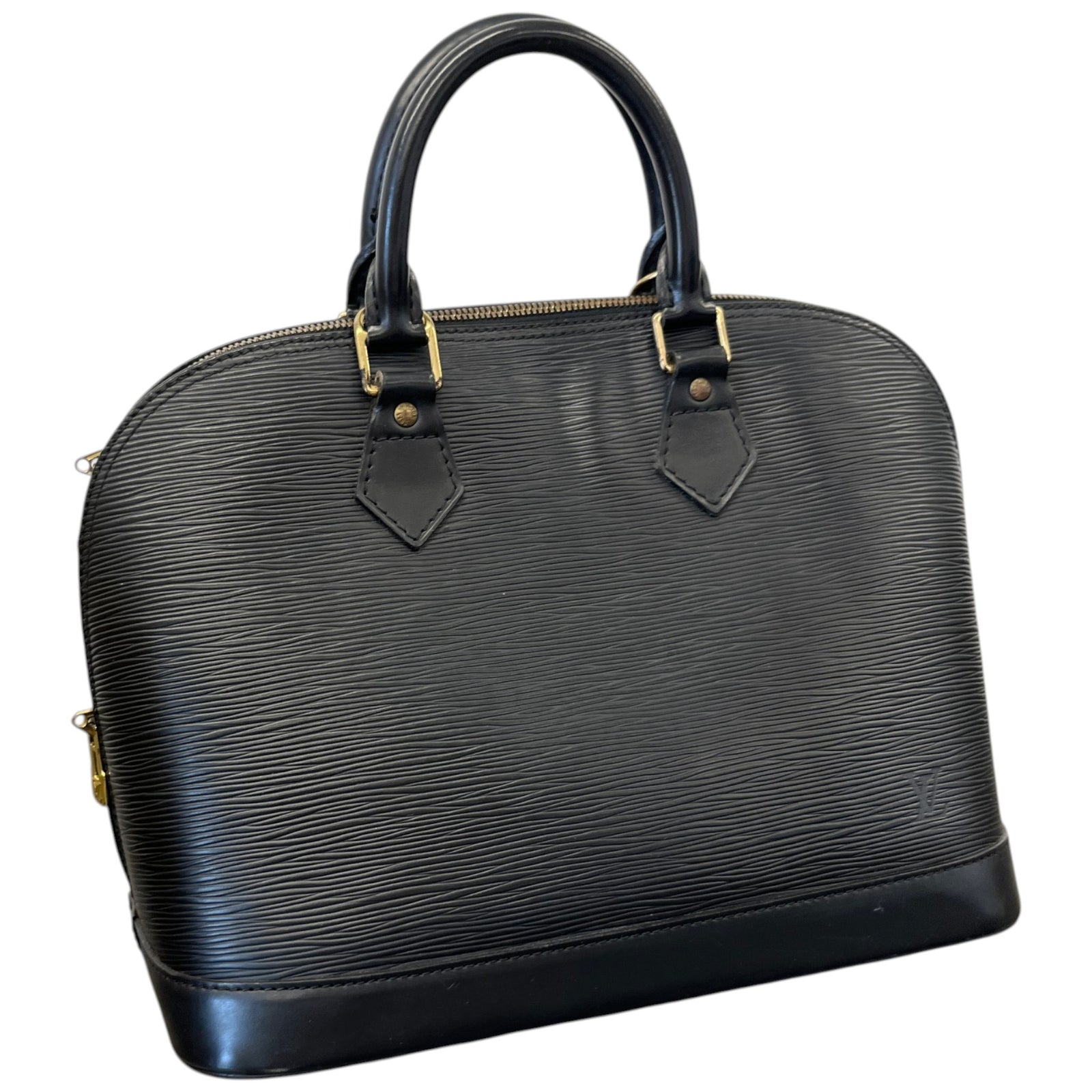 Women's Alma Epi Handbag Black - Photo 4