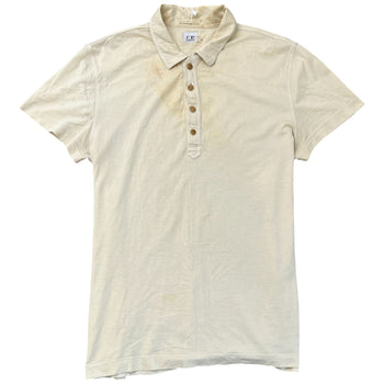 Men's Plain Polo Shirt Yellow Size XL
