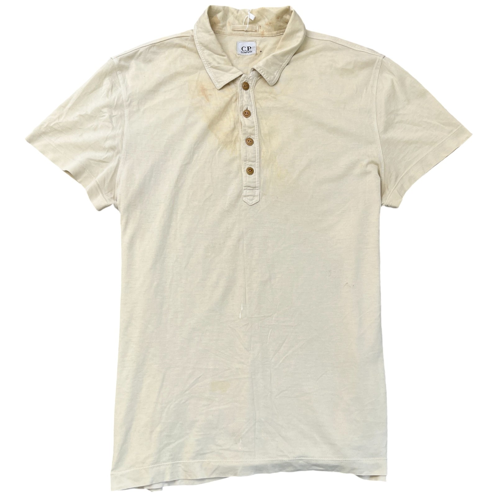 Men's Plain Polo Shirt Yellow Size XL - Photo 1