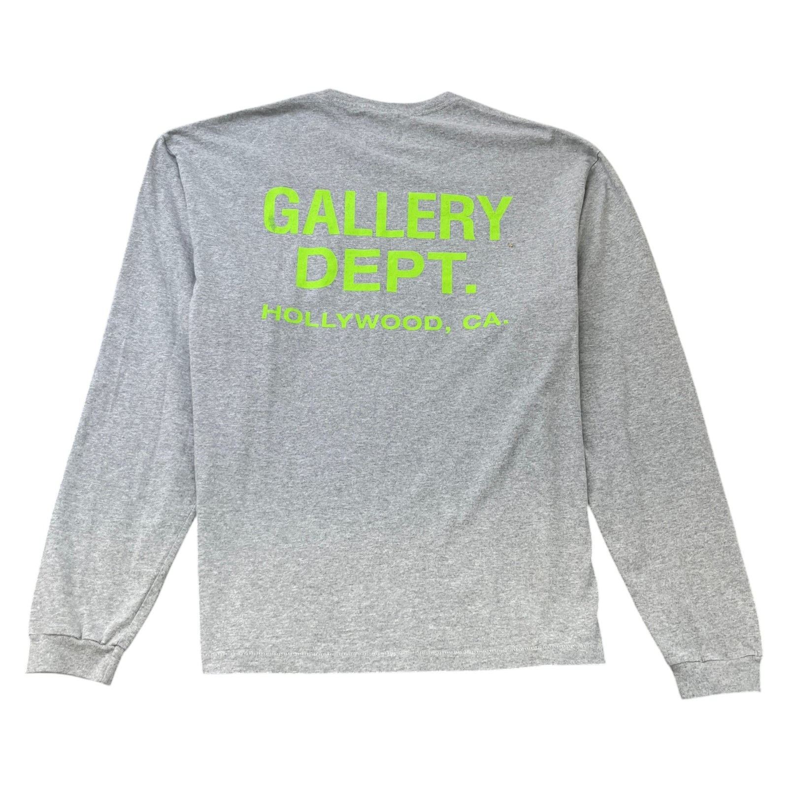 Men's Logo Print Long Sleeve T-Shirt Grey Size XL - Photo 2
