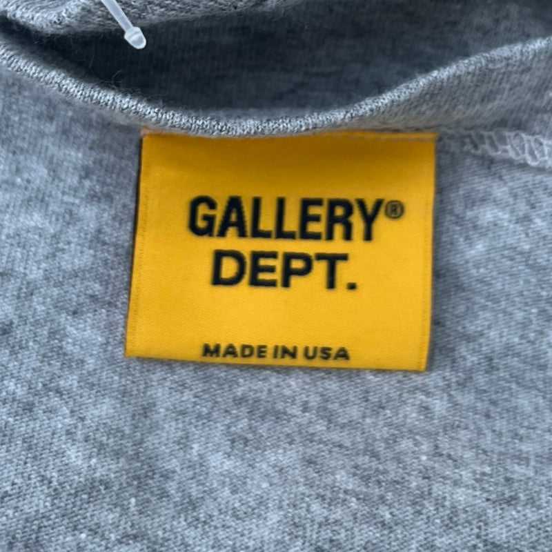 Men's Logo Print Long Sleeve T-Shirt Grey Size XL