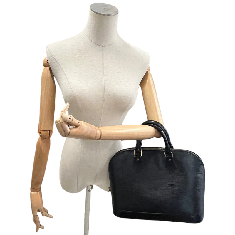 Women's Alma Epi Handbag Black