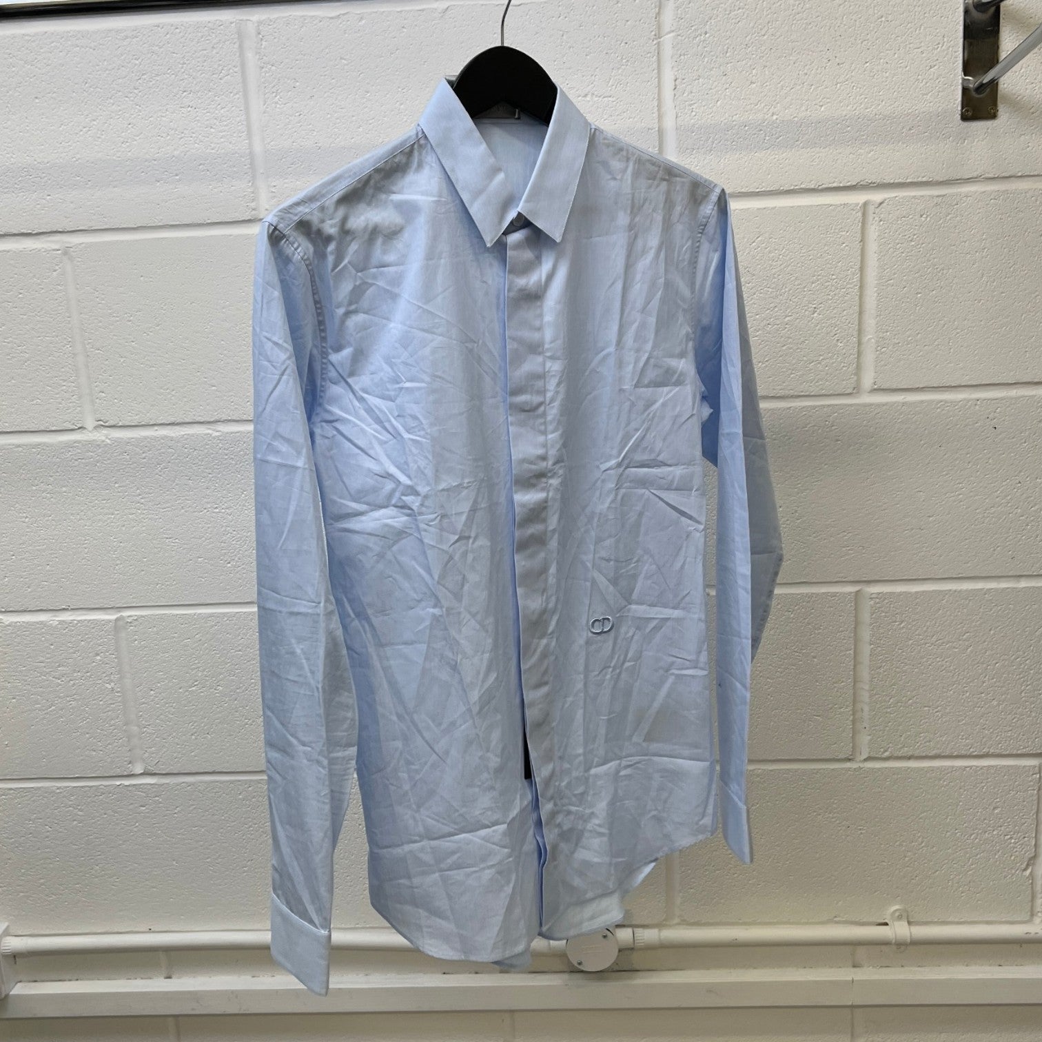Men's Cd Icon Embroidery Shirt Blue Size S - Photo 6