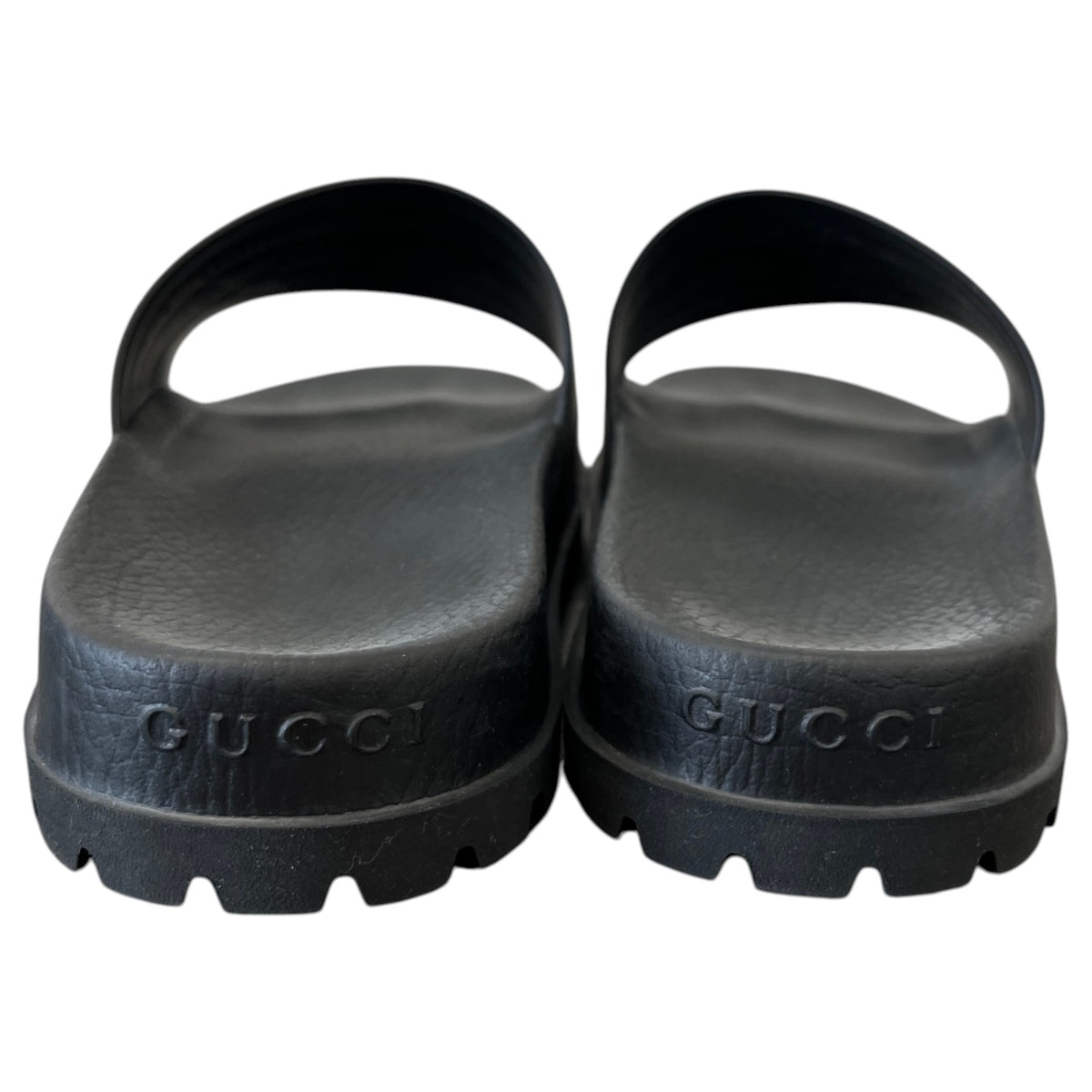 Men's Web Stripe Pool Slides Black Size UK 9 / EU 43 - Photo 7