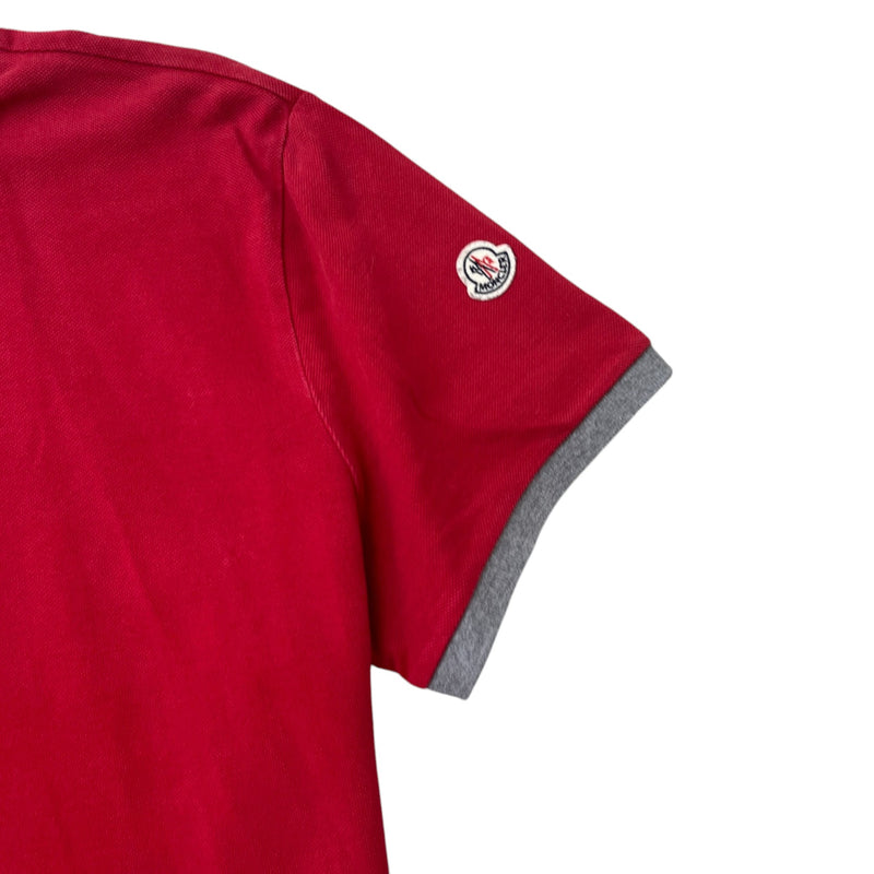 Men's Maglia Polo Shirt Red Size XXL