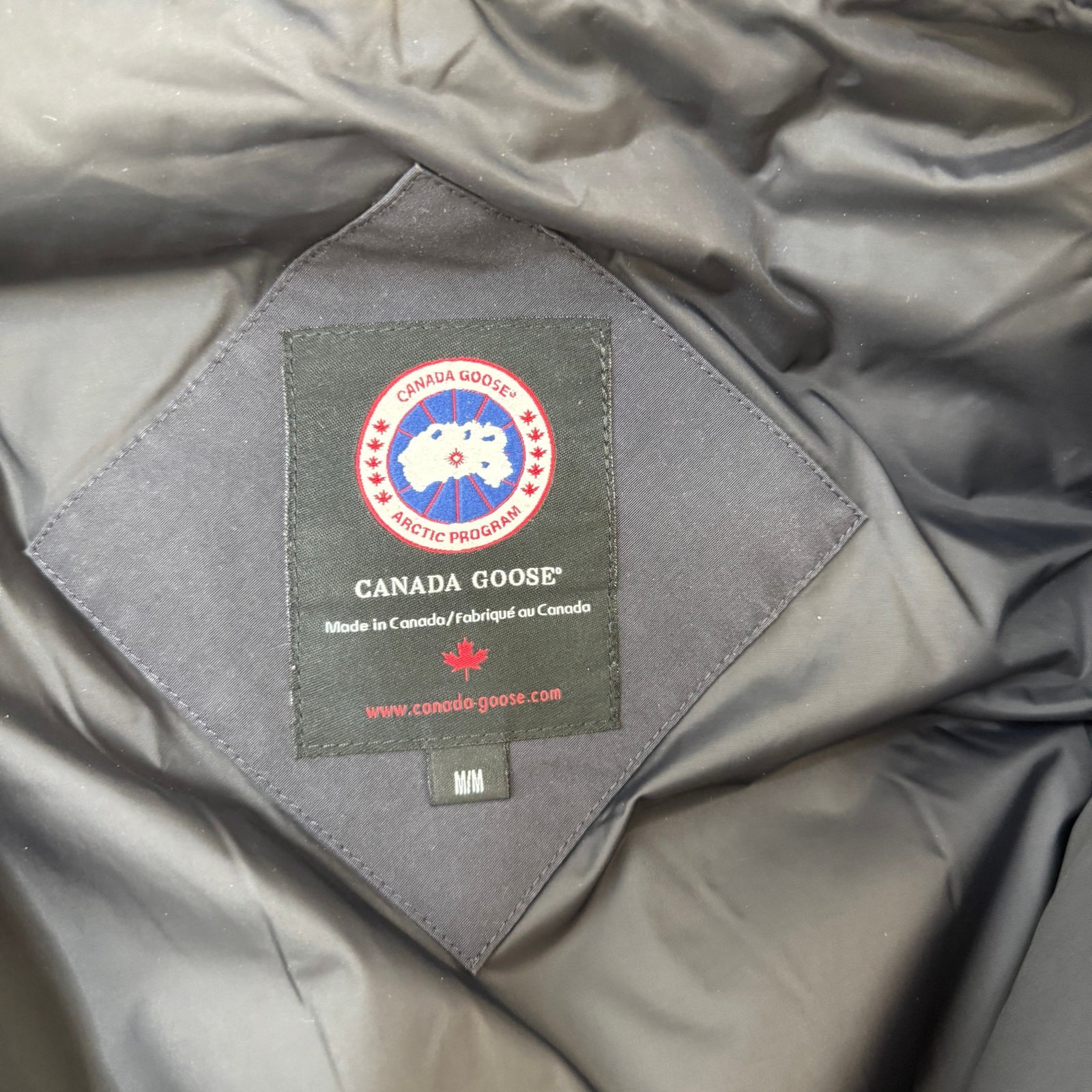 Men's Selkirk Parka Down Jacket Navy Size M - Photo 6