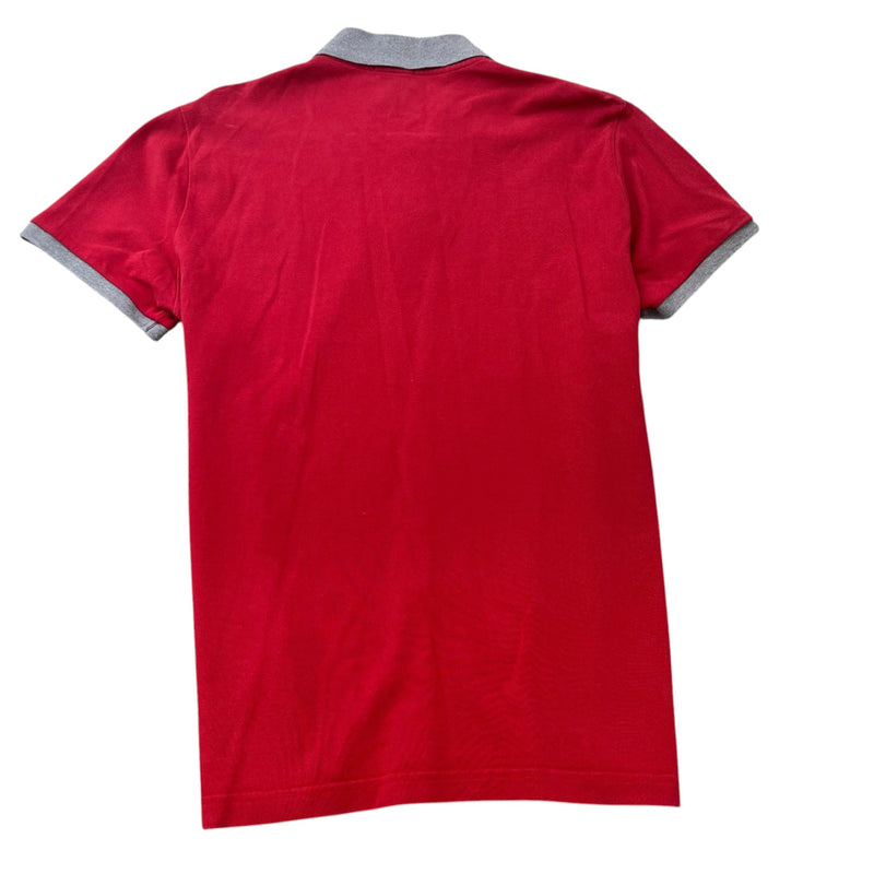 Men's Maglia Polo Shirt Red Size XXL