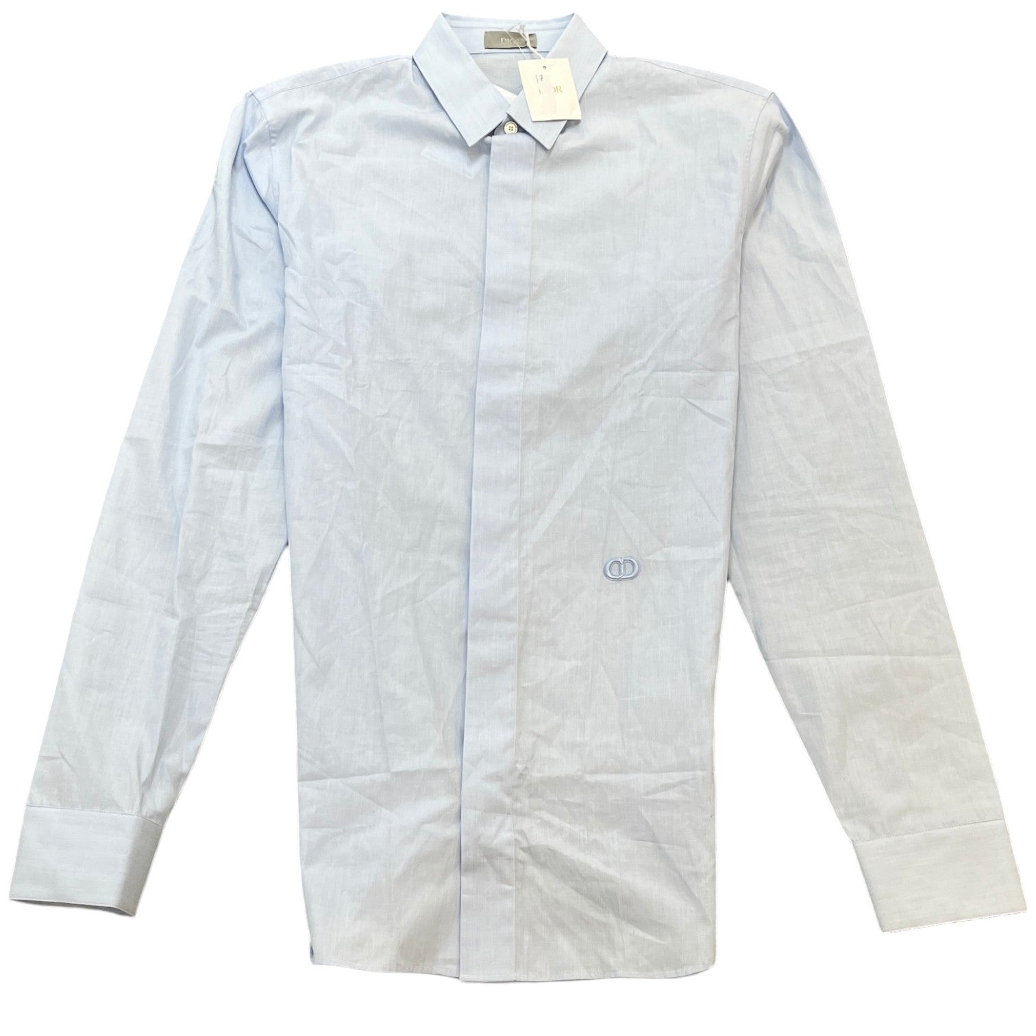 Men's Cd Icon Embroidery Shirt Blue Size S - Photo 1