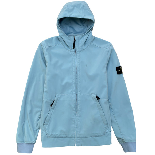 Stone island soft shell baby blue on sale