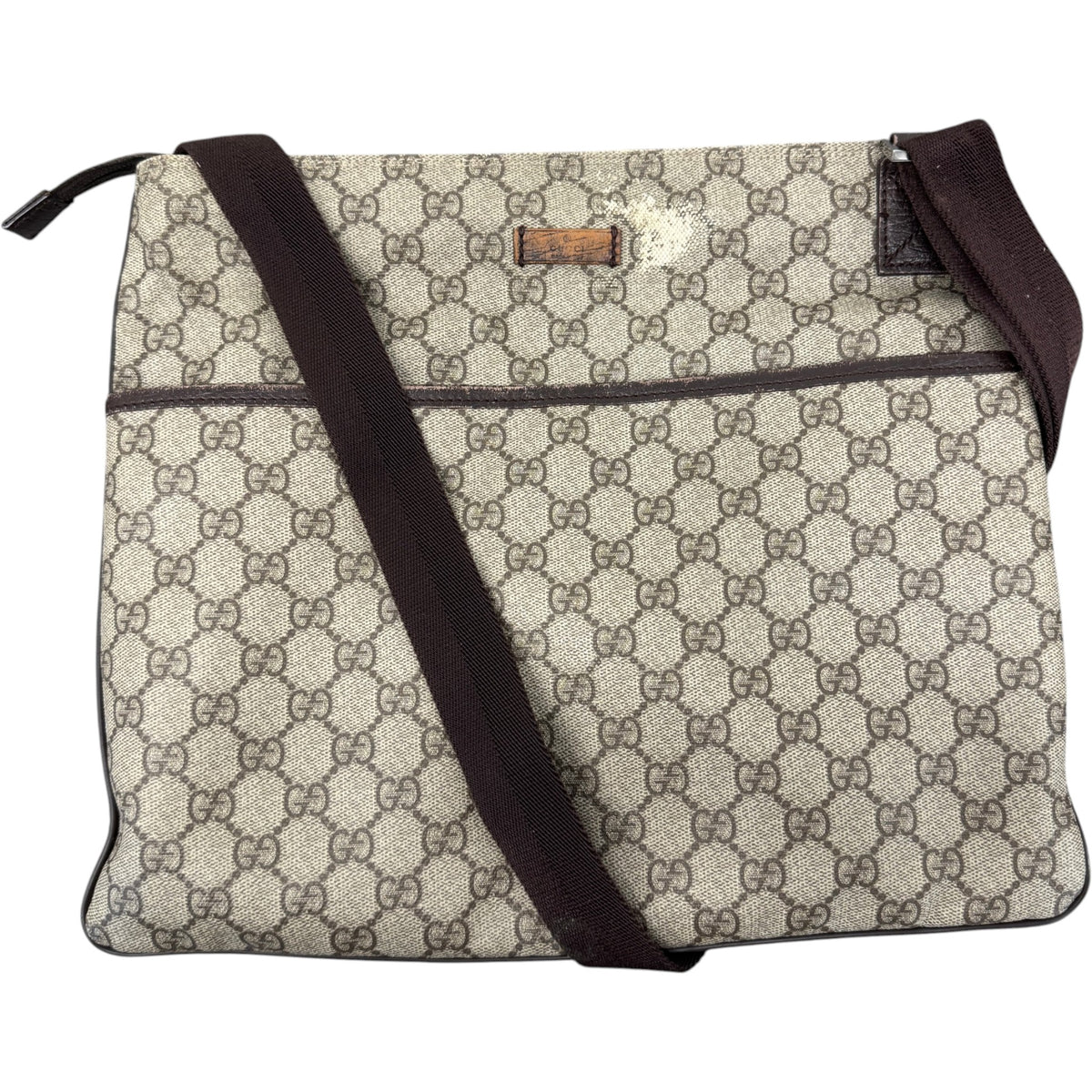 Men's GG Supreme Messenger Bag Beige - Photo 1