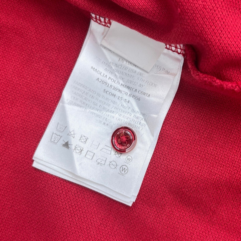 Men's Maglia Polo Shirt Red Size XXL