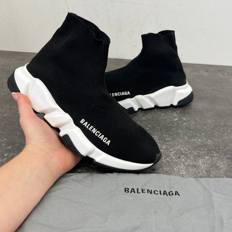 Women's Speed Sock High Trainers Black Size EU 37 / UK 4