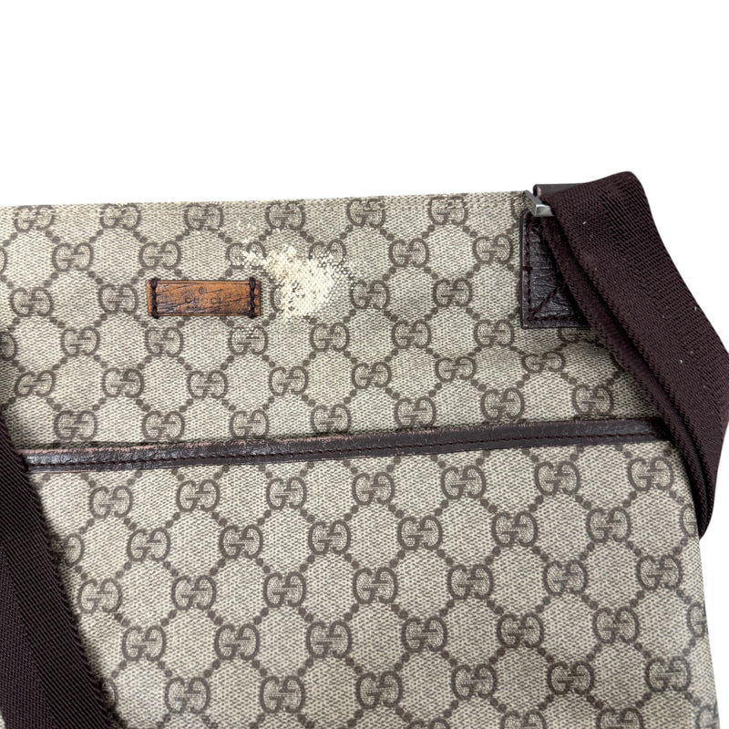 Men's GG Supreme Messenger Bag Beige