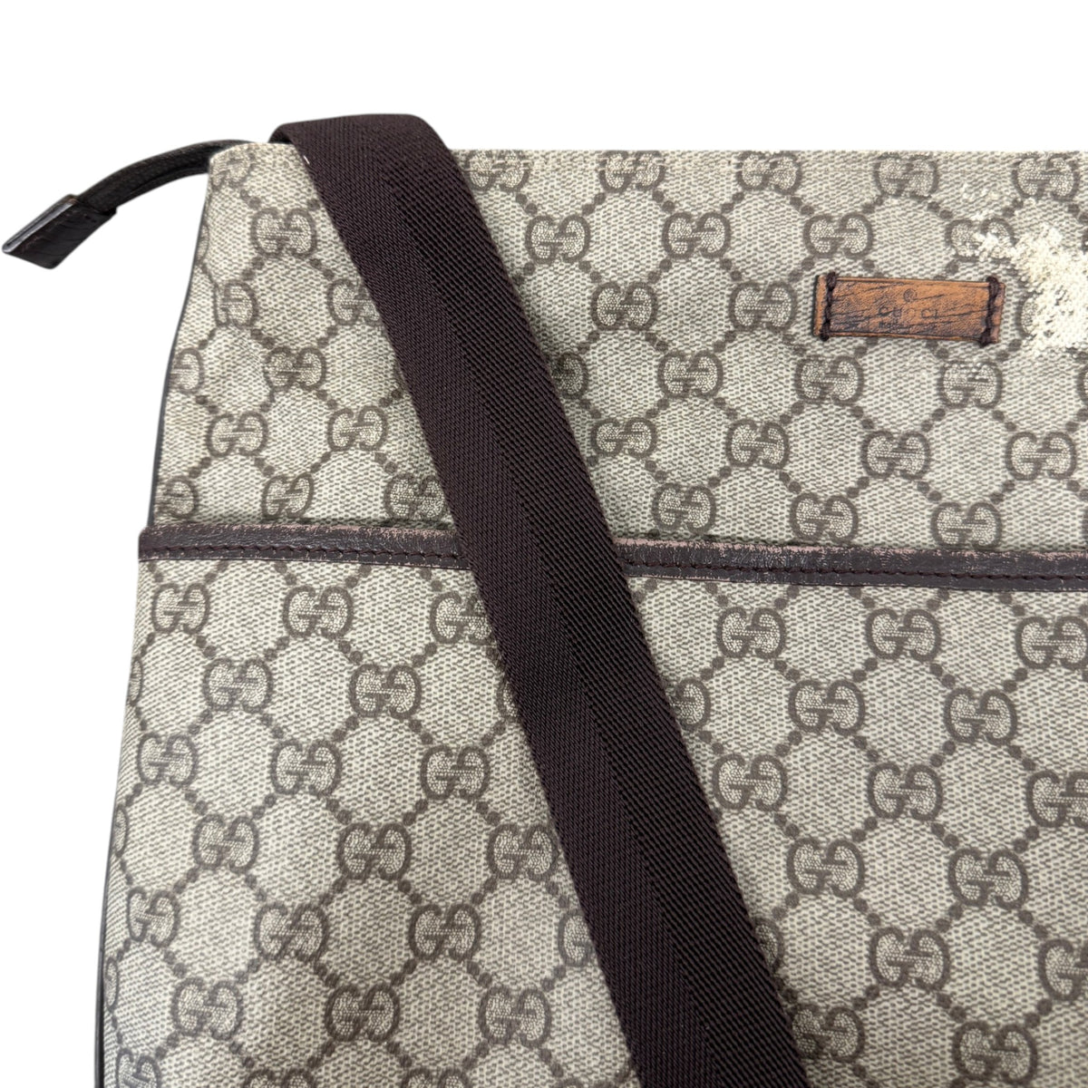 Men's GG Supreme Messenger Bag Beige - Photo 5