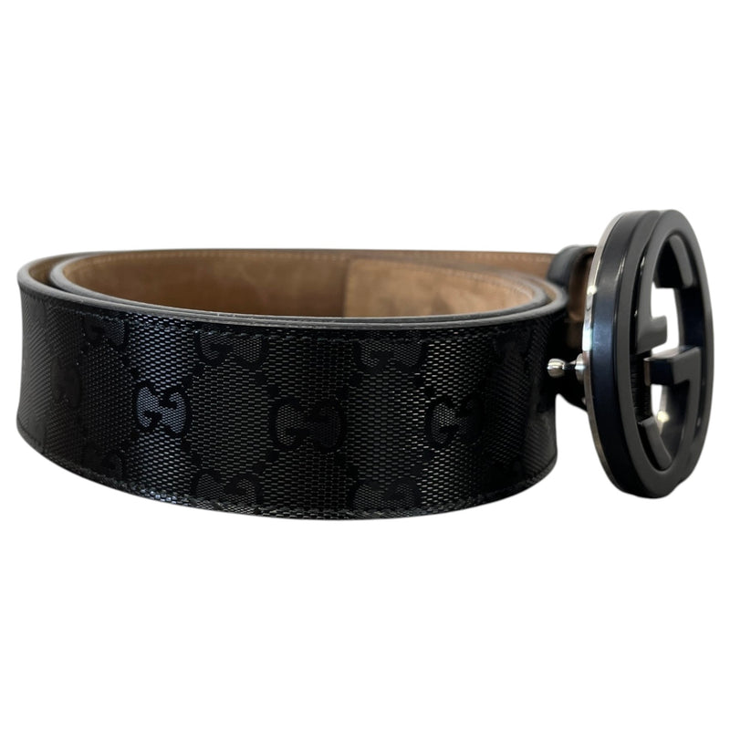 Men's GG Supreme Belt Black Size 30"