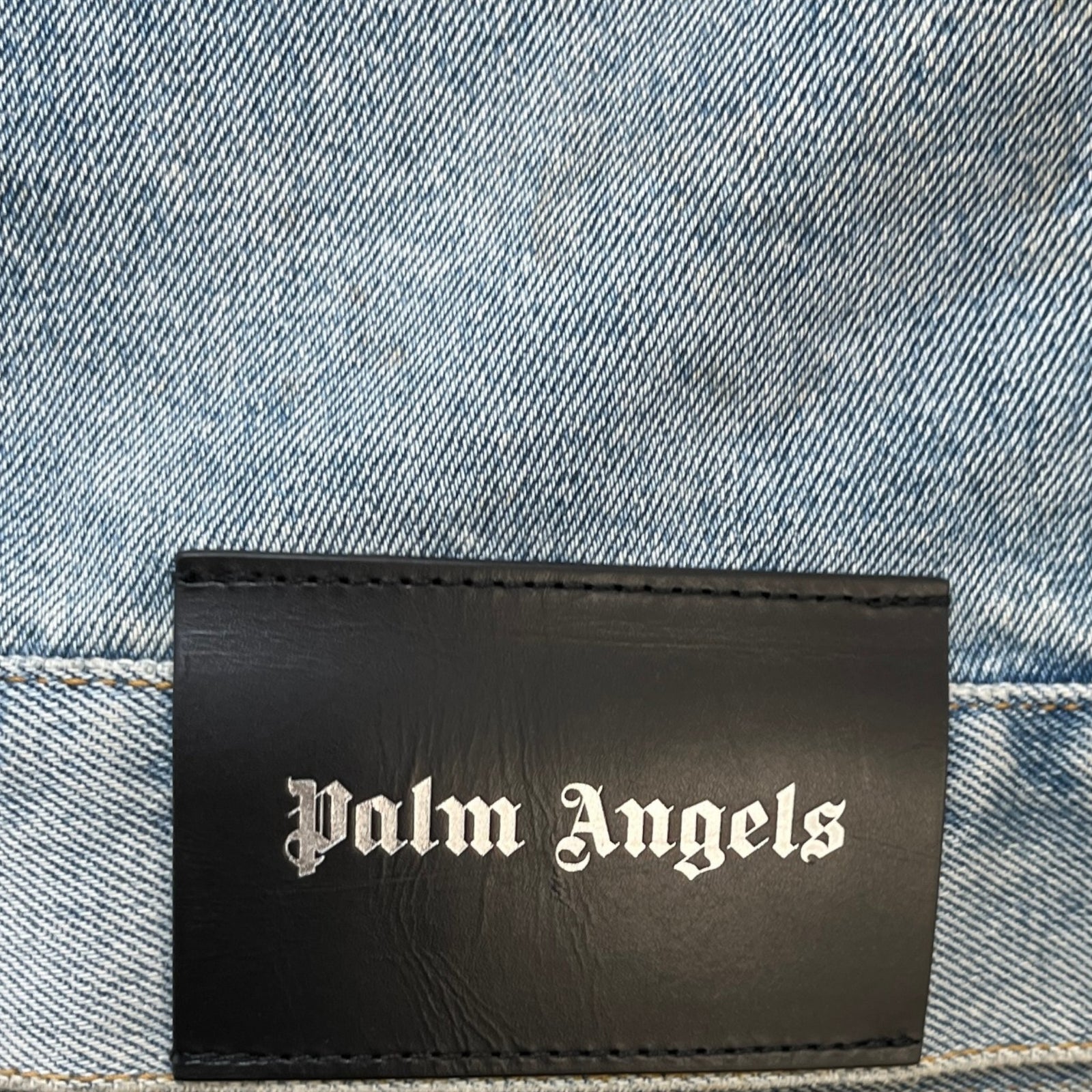 Men's Logo Denim Jacket Blue Size S - Photo 5