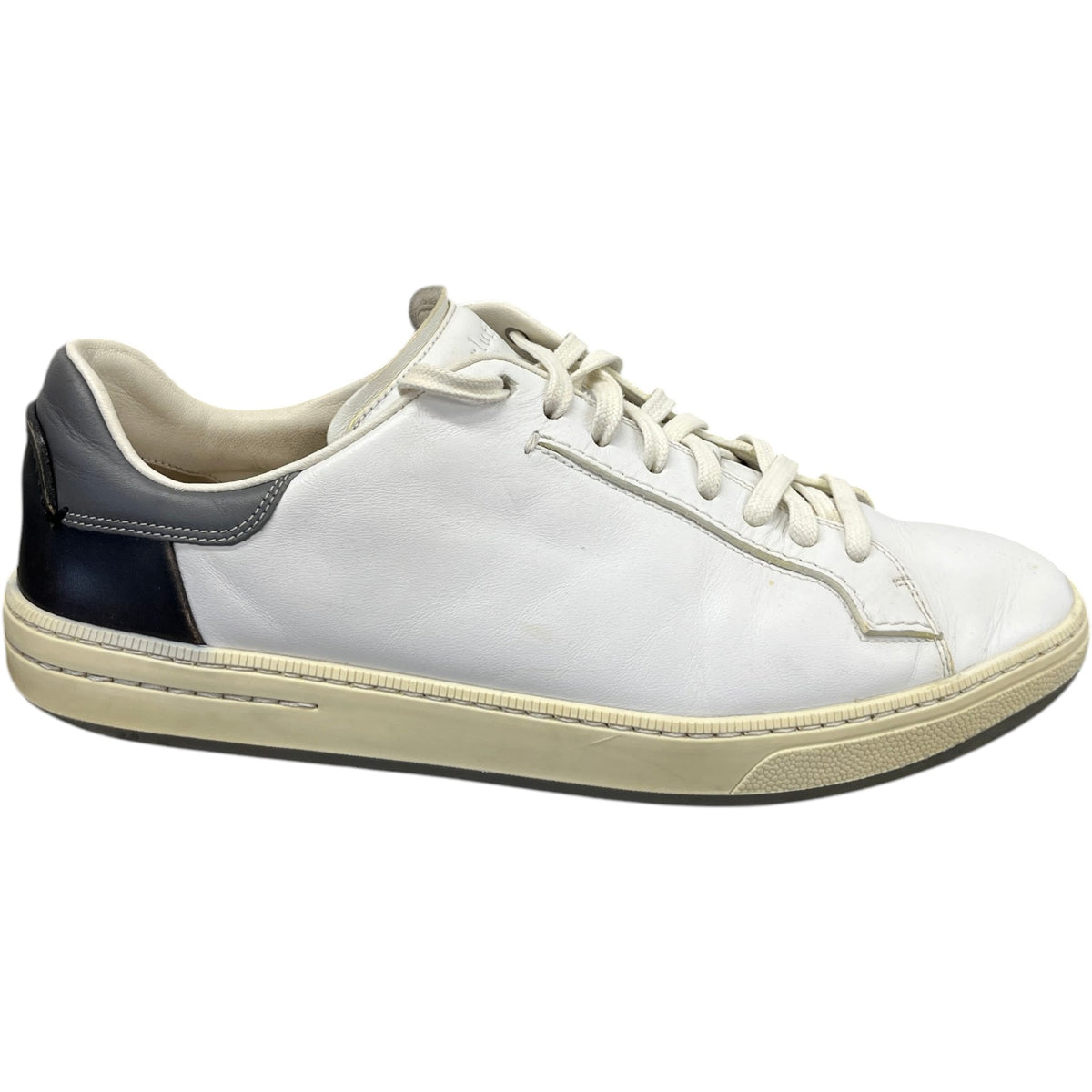 Men's Leather Low Trainers White Size UK 8 / EU 42 - Photo 1
