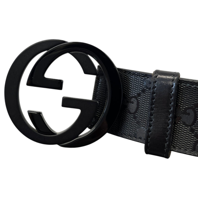 Men's GG Supreme Belt Black Size 30"