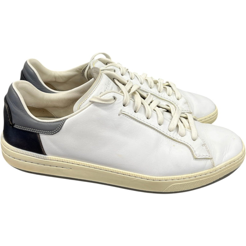 Men's Leather Low Trainers White Size UK 8 / EU 42