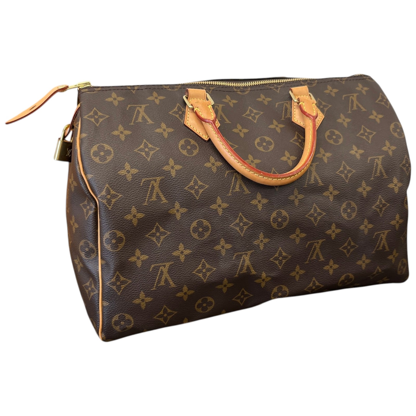 Women's Monogram Speedy 35 Bag Brown - Photo 8