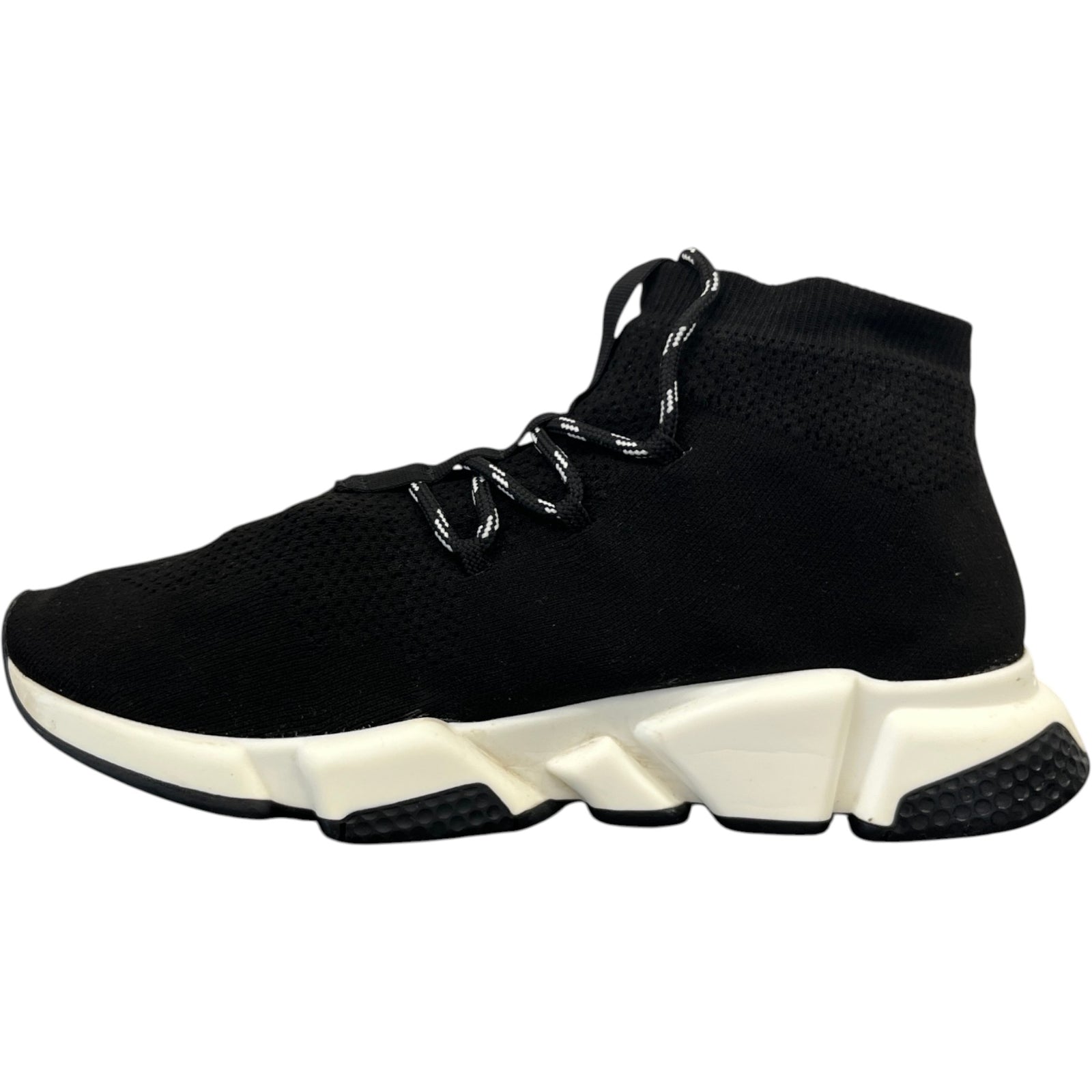 Men's Speed Lace-Up High Trainers Black Size EU 42 / UK 8 - Photo 2