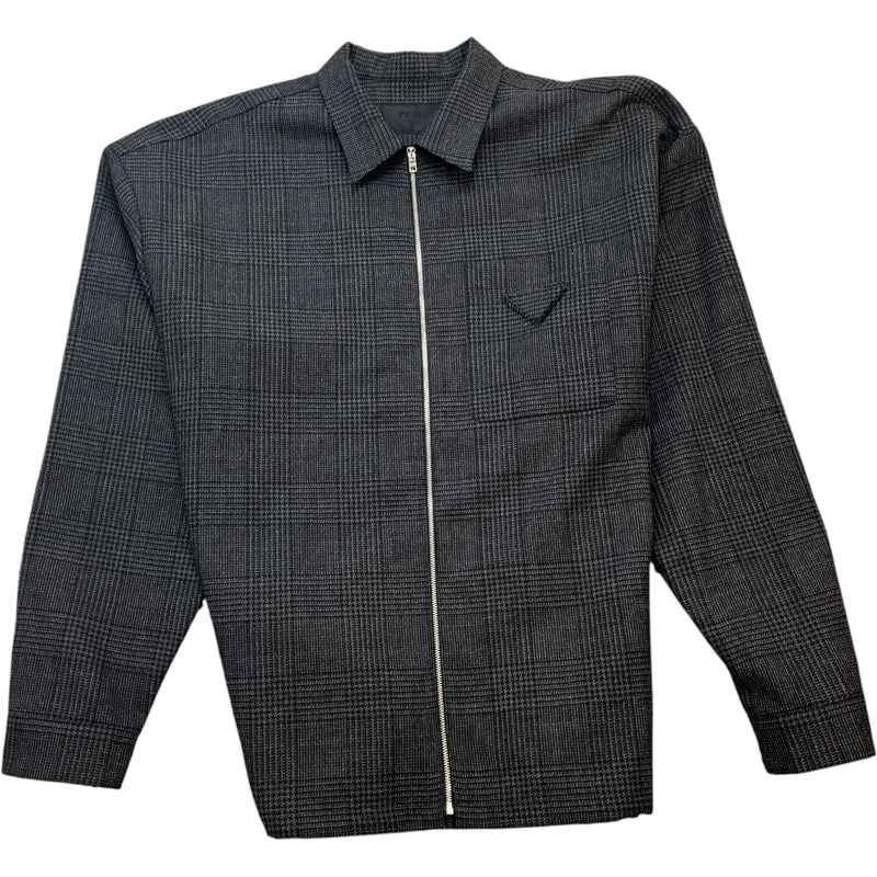 Men's Triangle Logo Jacket Grey Size XL