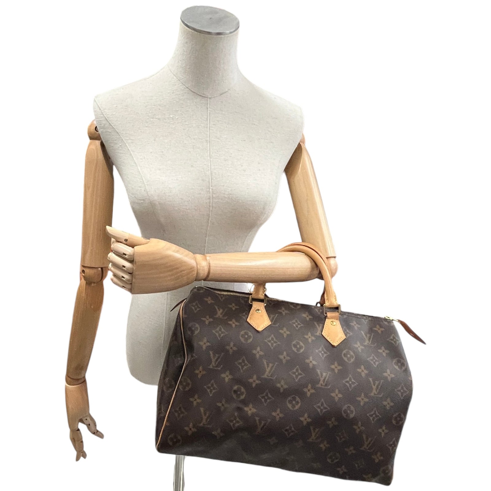 Women's Monogram Speedy 35 Bag Brown - Photo 2