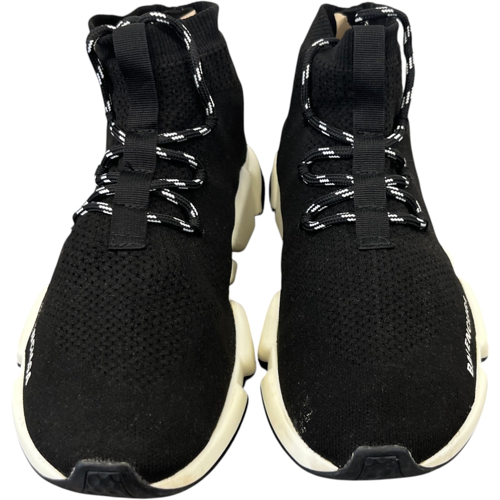 Men's Speed Lace-Up High Trainers Black Size EU 42 / UK 8 - Photo 6